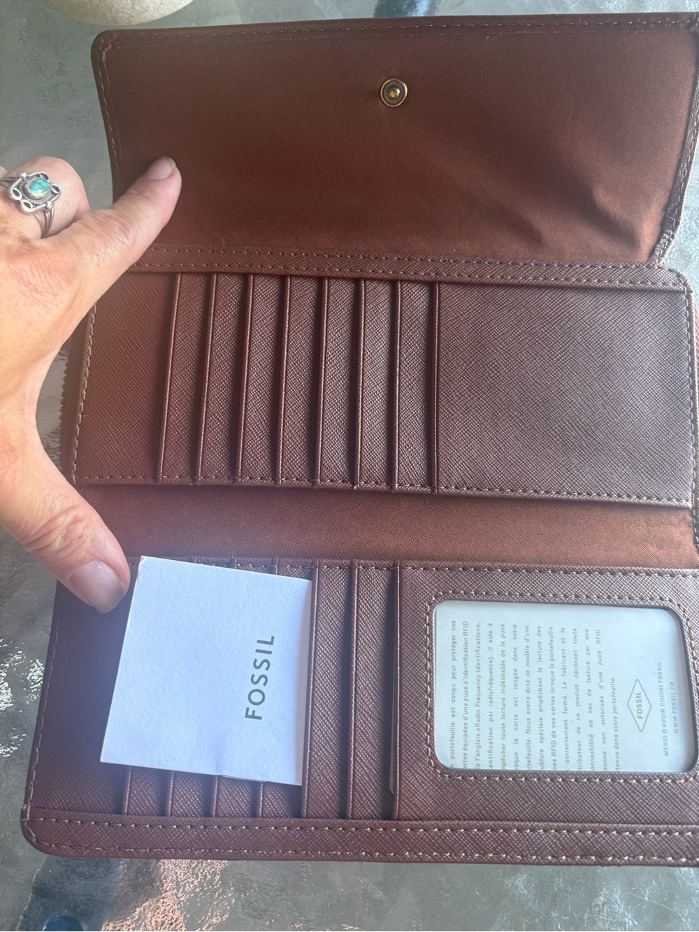 Fossil Jori flip clutch wallet - Picture 6 of 8